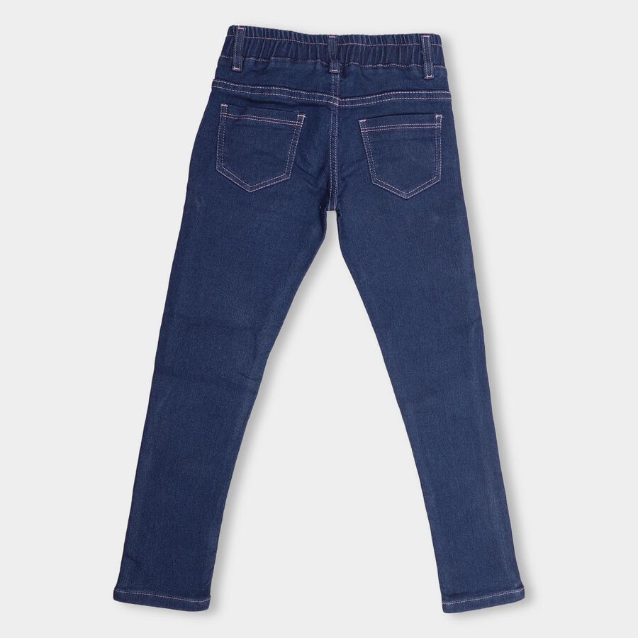 Girls' Jeans, गहरा नीला, large image number null