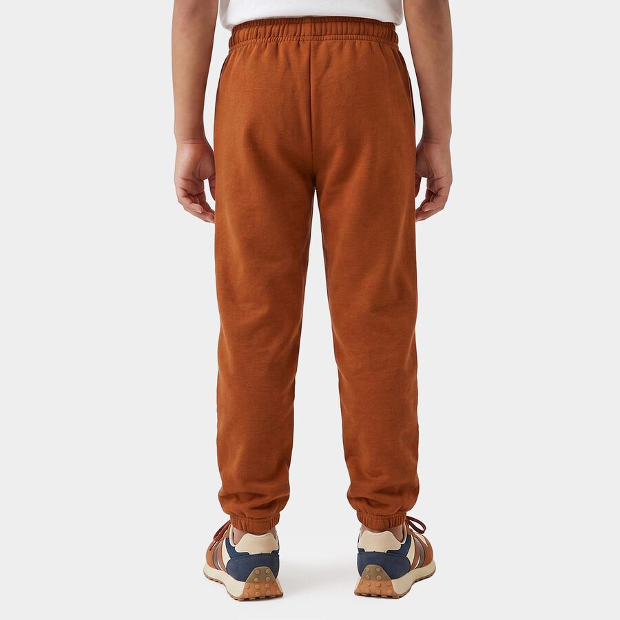 Boys Rust Jogger Graphic Printed Winter Pyjama, रस्ट, large