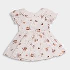 Infant Girls' 100% Cotton Frock , सफ़ेद, small image number null