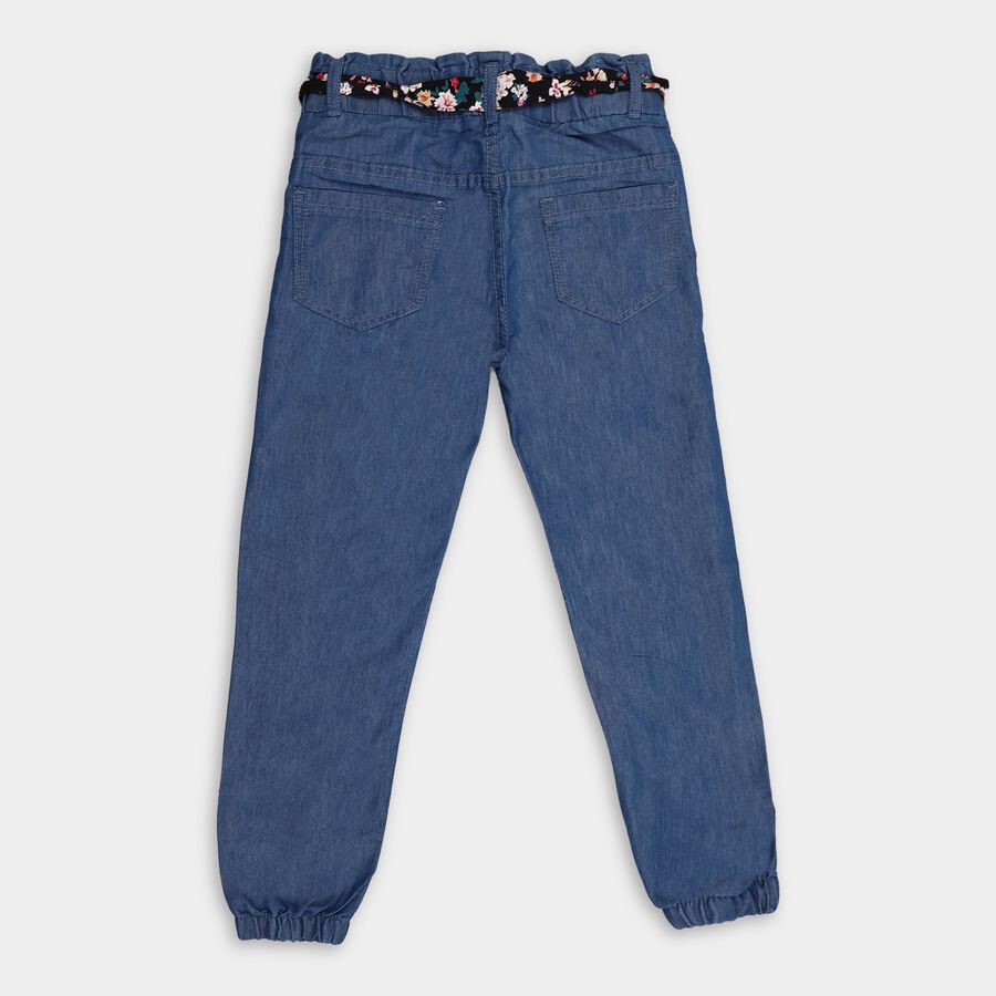 Girls' Jeans, Mid Blue, large image number null