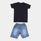 Printed Baba Suit, Navy Blue, small image number null