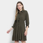 Solid Dress, Olive, small image number null