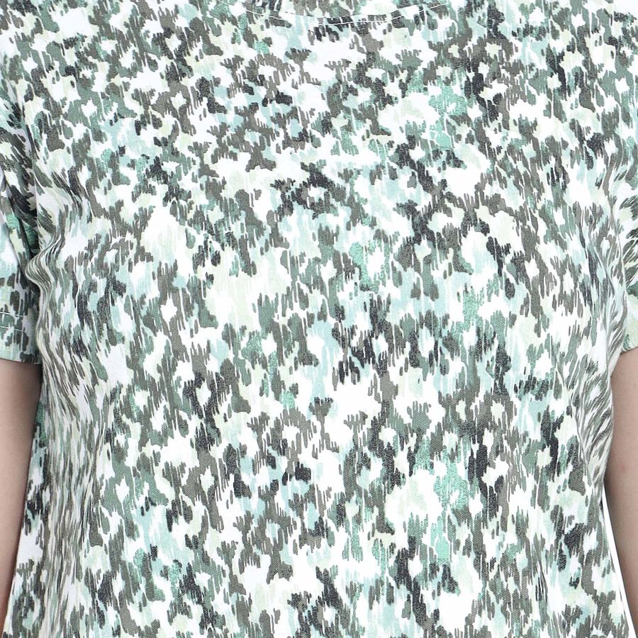 All Over Print Nighty, White, large image number null
