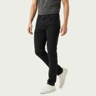 Men's Dark Grey Slim Fit Solid Jeans, Dark Grey, small