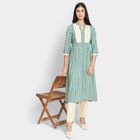 Ladies' Kurta Pyjama Set, टील ब्लू, small image number null