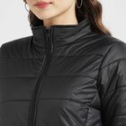 Solid Full Sleeves Jacket, Black, small image number null