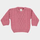 Infants Muted Rose Pink Round Neck Classic Pullover, Purple, small image number null