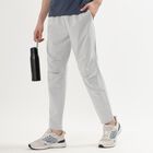 Men's Light Grey Regular Fit Cut And Sew Track Pants, Light Grey, small image number null