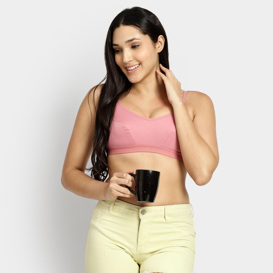 Ladies' Padded Bra, गुलाबी, large image number null