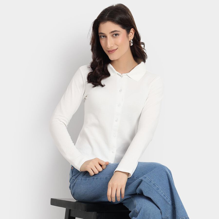 Ladies' Shirt, White, large