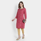 Printed Straight Kurta, Coral, small image number null