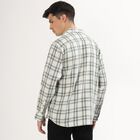 Men's Light Sage Green Cotton Classic Casual Shirt, हल्का हरा, small