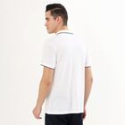 Men's White Polo Neck Classic T-Shirt, White, small
