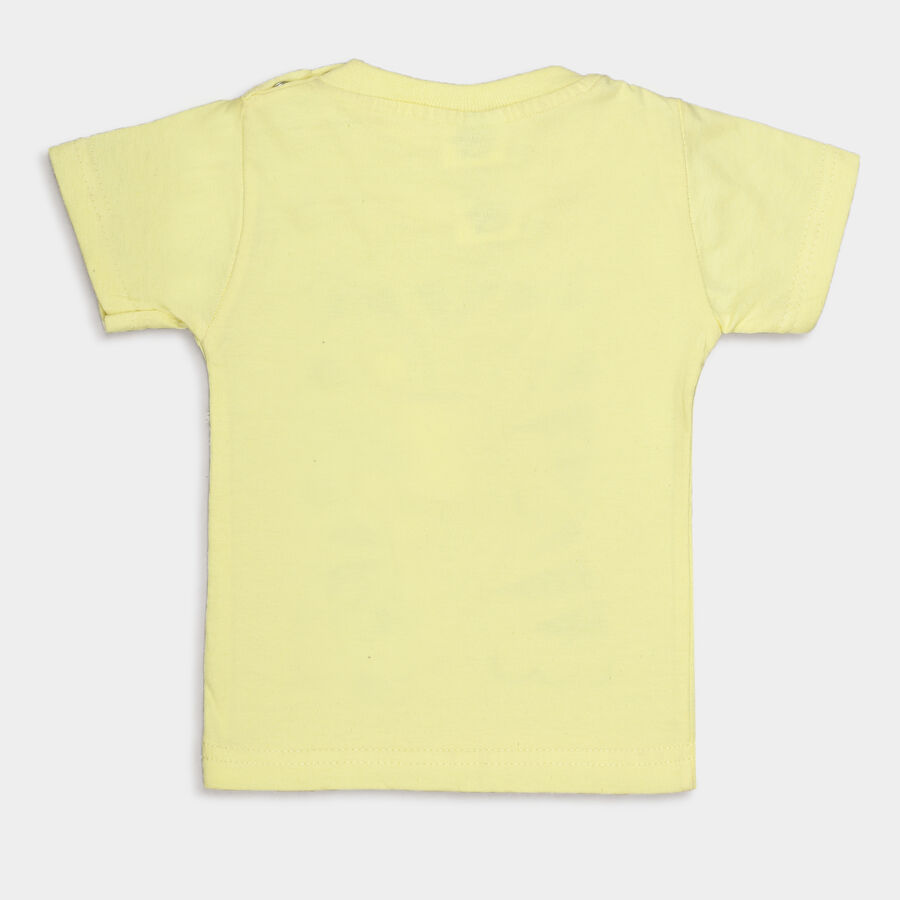 Infants Cotton Printed Baba Suit, Yellow, large image number null