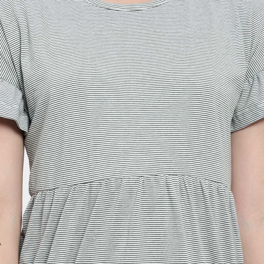 Stripes Dress, Olive, large image number null