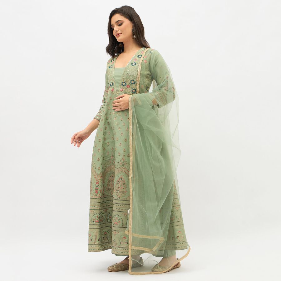 Ladies' Ethnic Set, Light Green, large image number null