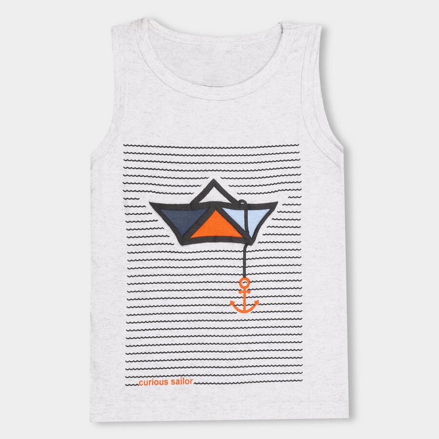 Boys' T-Shirt , Ecru Melange, large image number null