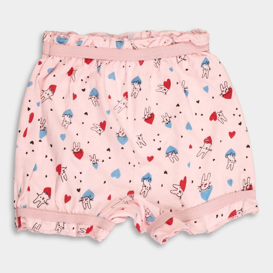 Girls' Cotton Bloomer, Pink, large image number null