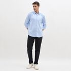 Men's Light Powder Blue Classic Casual Shirt, Light Blue, small image number null