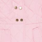 Girls Light Pink Hooded Casual Jacket, Pink, small image number null