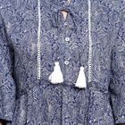 All Over Print A Line Dress, मध्यम नीला, small image number null