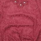 Girls Pink Round Neck Regular T-Shirt, गुलाबी, small