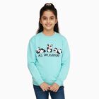 Girls' Sweatshirt, Aqua, small image number null