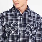Cotton Checks Casual Shirt, Dark Blue, small image number null
