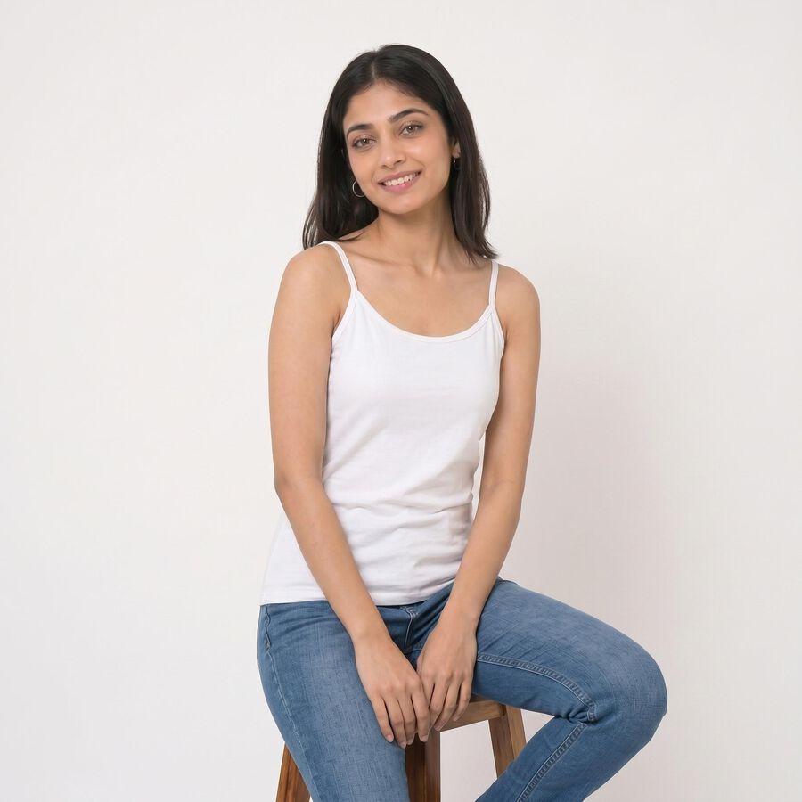 Ladies' Slips, सफ़ेद, large