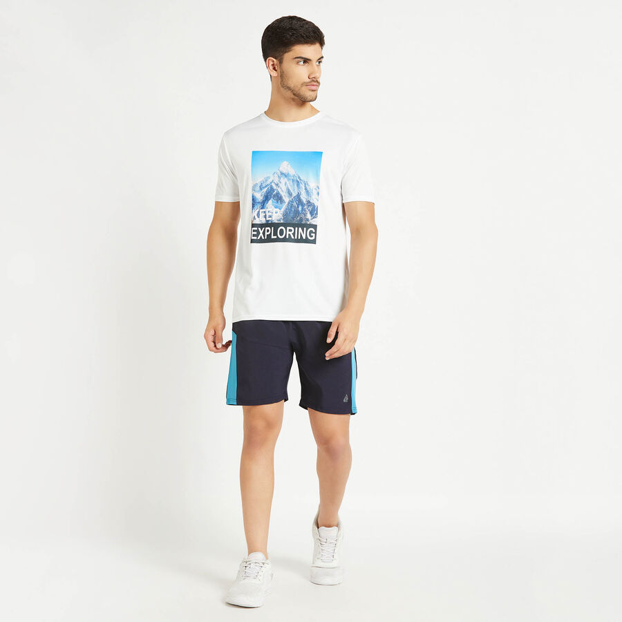 Cut & Sew Bermuda, Navy Blue, large image number null