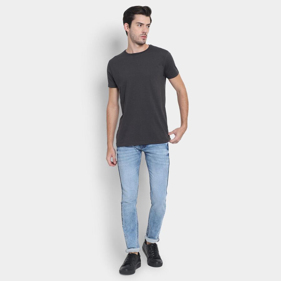 Men's Skinny Jeans, Light Blue, large image number null
