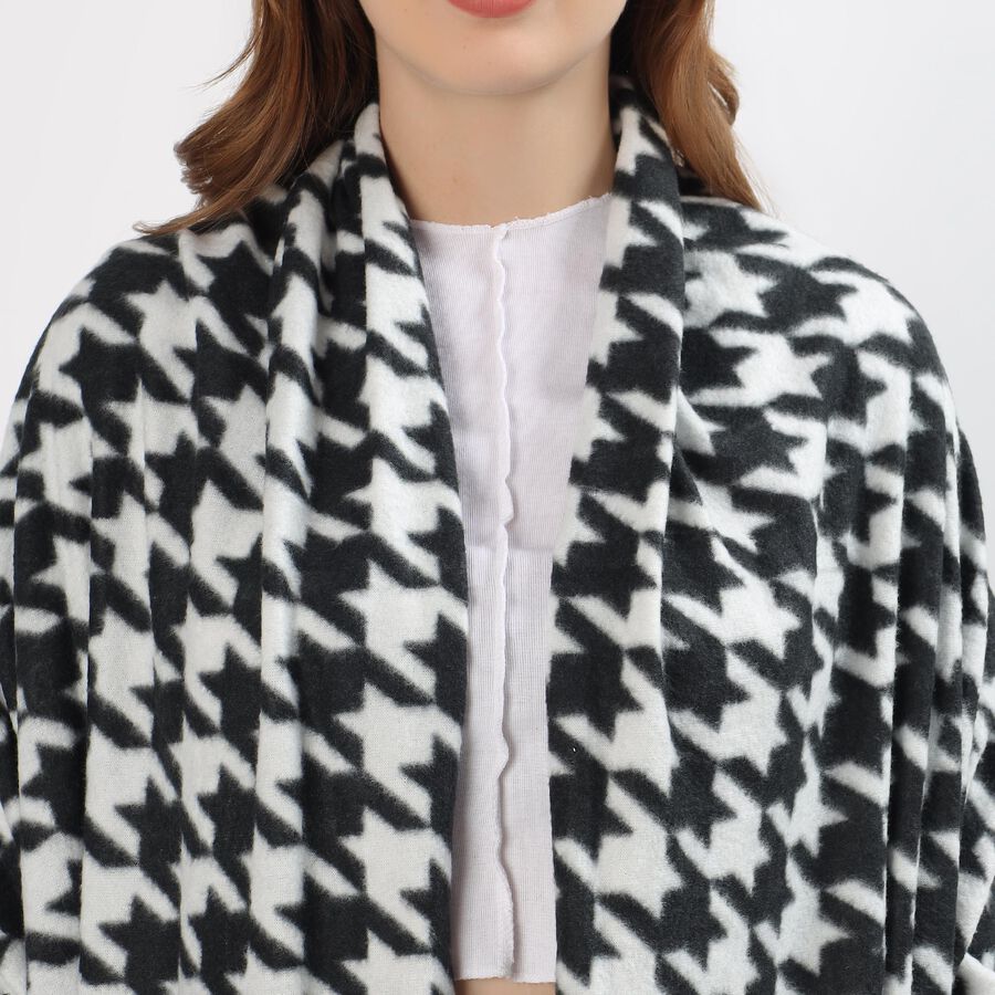 Ladies' Stole, काला, large image number null