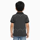 Boys Black Polo Neck Casual T-Shirt, नेवी ब्लू, small image number null