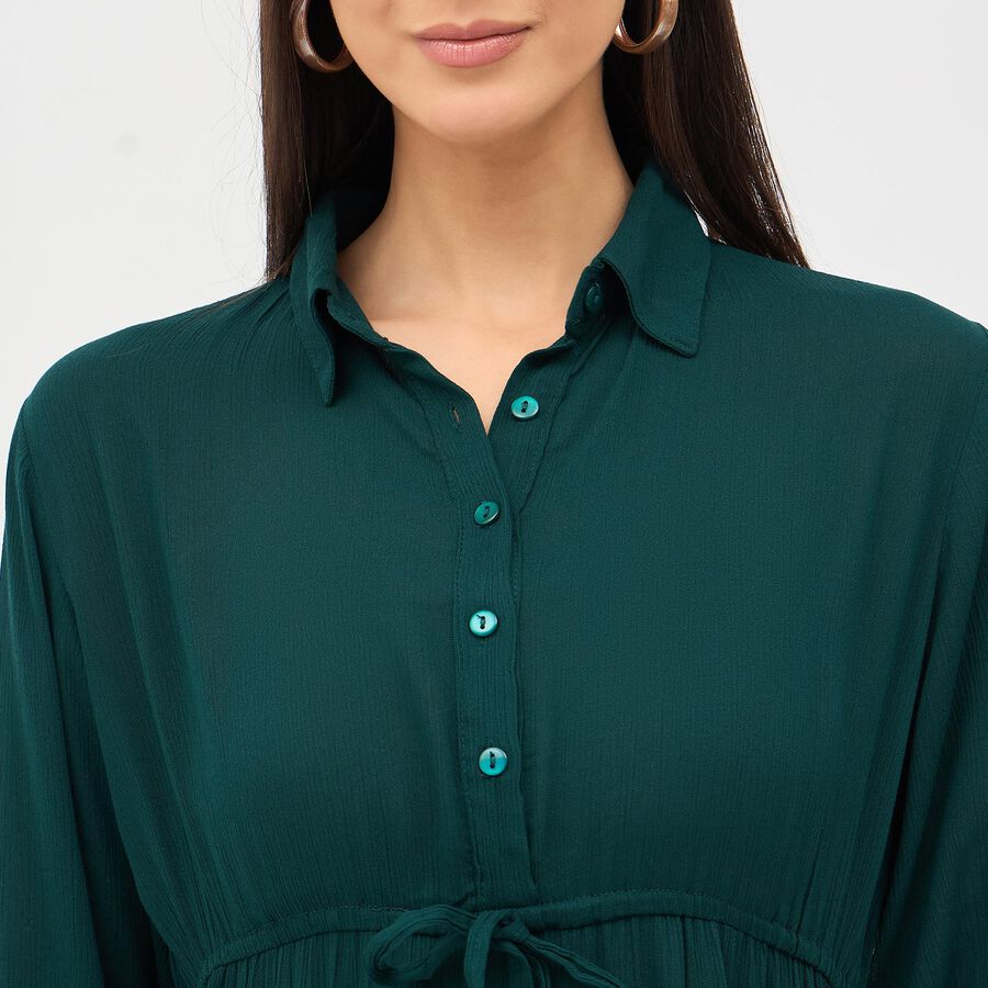 Ladies' Empire Dress, Dark Green, large image number null