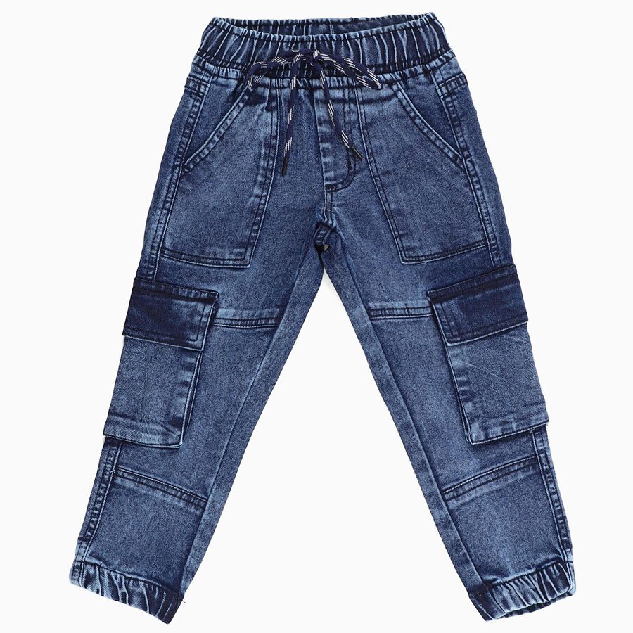 Boys' Jeans, गहरा नीला, large image number null