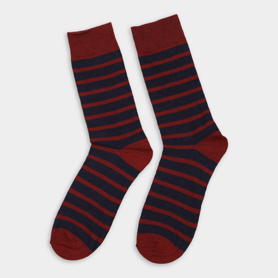 Men's Socks (Pack of 2), नेवी ब्लू, large