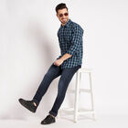 Checks Casual Shirt, Navy Blue, small image number null