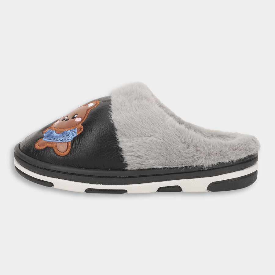 Kids' Winter Slipper, Black, large image number null
