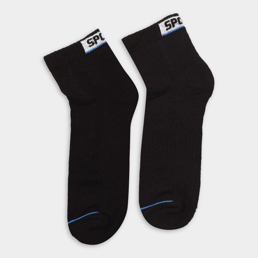 Men's Socks (Pack of 2), Black, large