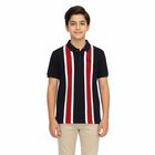 Boys Deep Midnight Navy Blue Cotton Polo Neck Casual T-Shirt, नेवी ब्लू, small image number null