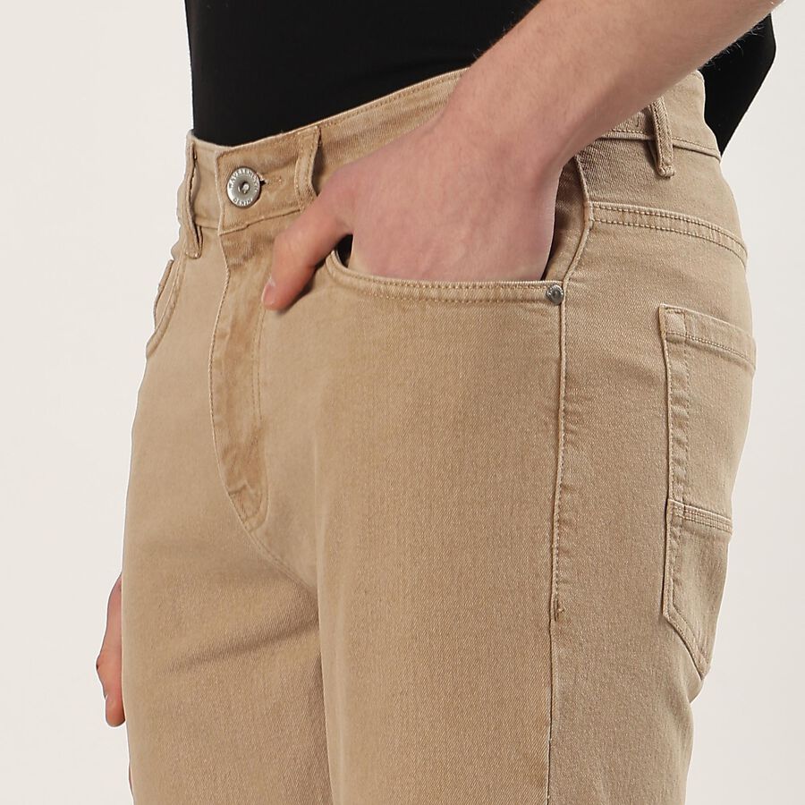 Men's Slim Fit Jeans, Beige, large image number null