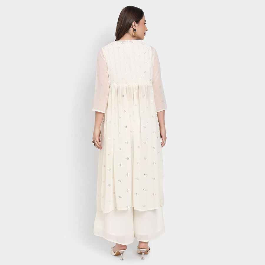 Ladies' Ethnic Set , Off White, large image number null