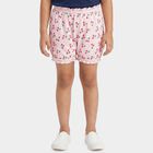 Girls Pink Regular Fit Printed Bloomer, गुलाबी, small