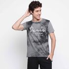 Printed Round Neck T-Shirt, Melange Mid Grey, small image number null