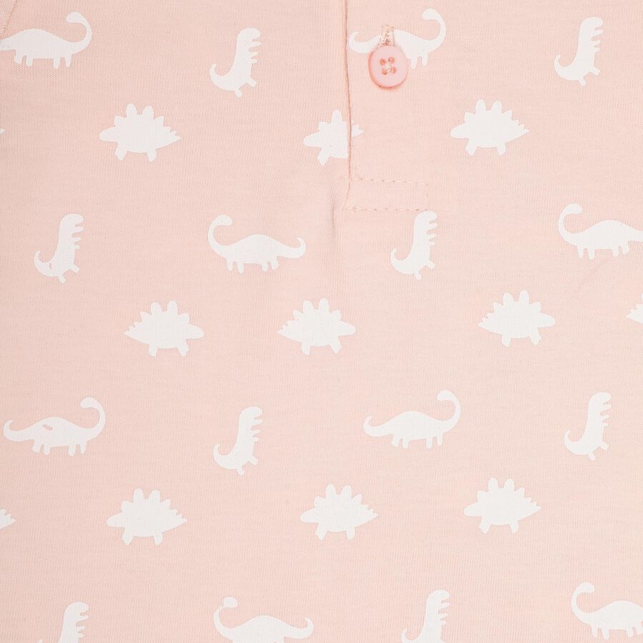 Infant Boys' 100% Cotton Baba Suit, हल्का गुलाबी, large