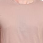 Men's Round Neck Half Sleeves T-Shirt, Beige, small image number null