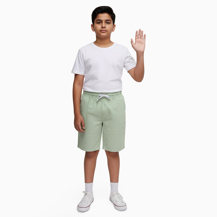 Boys' Bermuda, Light Green, large image number null