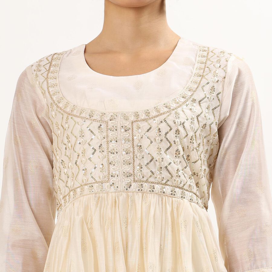 Ladies' Kurta, ऑफ व्हाइट, large image number null