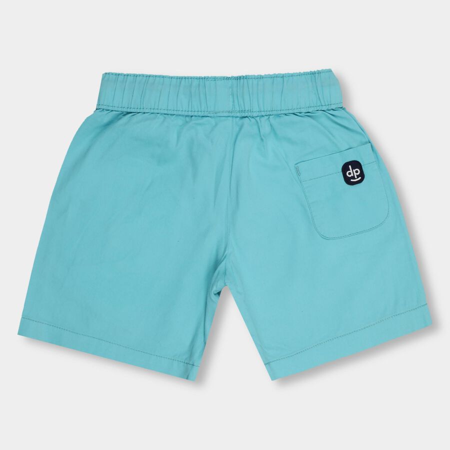 Boys' 100% Cotton Bermudas , मध्यम नीला, large image number null