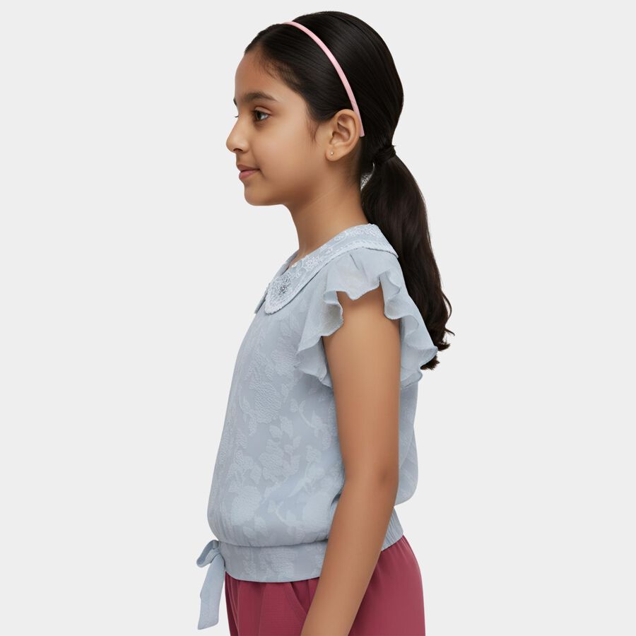 Girls' T-Shirt, हल्का नीला, large